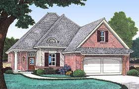 Narrow Lot French Country House Plan