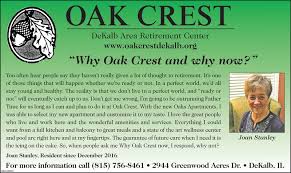 oak crest dekalb area retirement center