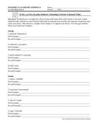 Character Lesson Plans Worksheets Lesson Planet