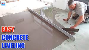 concrete leveling with straight edge