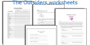 The Outsiders Worksheets