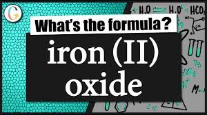 the formula for iron ii oxide