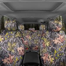 Camo Print Car Seat Covers Full Set For