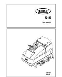 parts manual for tennant 515 rider scrubber