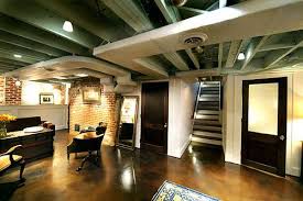 exposed basement ceiling basement