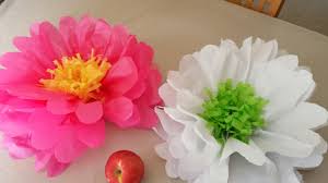 how to make tissue paper flowers you