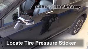 Properly Check Tire Pressure Subaru Crosstrek 2013 2019
