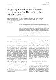 hydraulic hybrid vehicle laboratory