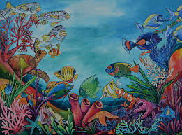 Coral reef painting by ana bikic #coralreef. Coral Reef Painting By Patti Schermerhorn