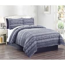 8 Piece Dark Grey Comforter Set
