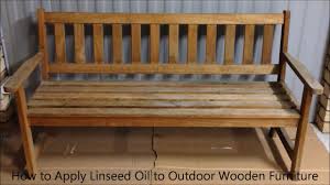 how to apply linseed oil to outdoor