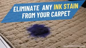 ink stain from your carpet