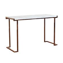 china marble top console table