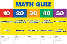 Scholastic Teachers Friend Math Class Quiz Grades 2 4 Pocket Chart Add Ons Multiple Colors Tf5411