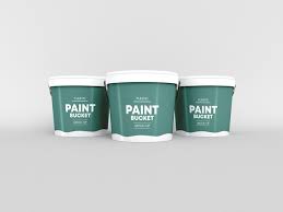Premium Psd Plastic Paint Bucket Mockup