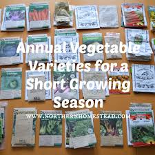 annual vegetable varieties for a short