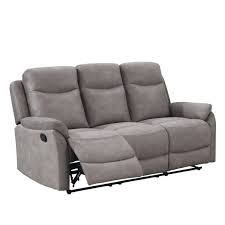 emmanual grey 3 seater recliner sofa