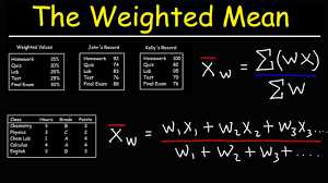 weighted mean and weighted average