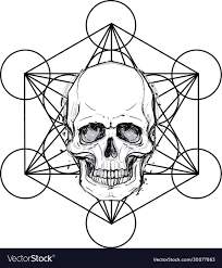sacred geometry symbol demon vector image