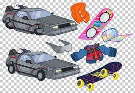 In the example we're about to see, it's hoverboards that can carry an adult. Marty Mcfly Dr Emmett Brown Back To The Future Delorean Time Machine Hoverboard Png Clipart Automotive