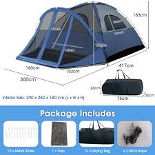 6 person cing dome tent large family