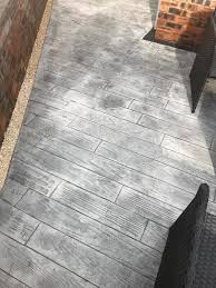 Imprinted Concrete Patio In Wythenshawe
