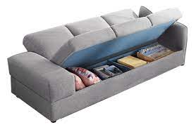 isabel 3 seater storage sofa bed light