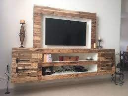 Diy Tv Wall Unit Stand Made From Wood
