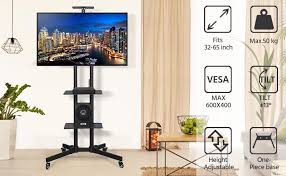 Shop for 65 inch flat screen tv at best buy. Yaheetech Mobile Tv Console Stand For 32 To 65 Inch Flat Screen Yaheetech Shop