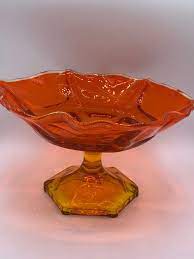 Viking Carnival Glass Amberina Red