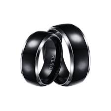 Princess cut diamond engagement rings, wedding ring sets. Laraso Co Black Wedding Ring Sets For Men Women Matching Titanium Bands For Him Size 11 And Her Size 7 Walmart Com Walmart Com