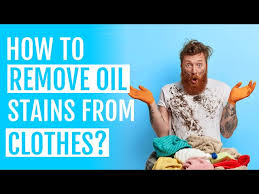remove oil or grease from clothes