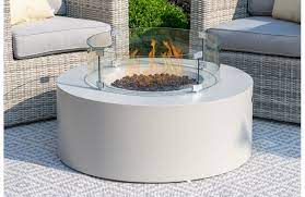 Gas Fire Pit Round Coffee Table