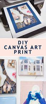 Insert the leader side first, with the paper facing up (if it prints face up, of course). Diy Canvas Art How To Make Your Own Canvas Print Sugar Cloth