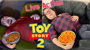 live action toy story 2 cheetos scene