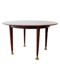 Vintage Mahogany Round Side Table With