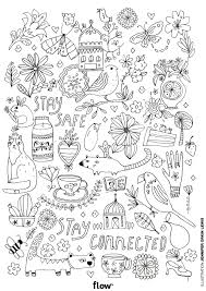Click on the coloring page to open in a new window and print. Comforting Coloring Pages Flow Magazine