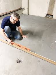 level a concrete bat floor