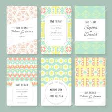 Set Of Perfect Vector Card Templates Ideal For Save The Date