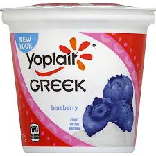 yoplait greek blueberry fruit on the