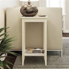 Dhp Rosewood Tall End Table White