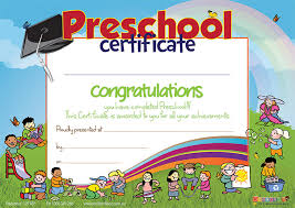 Bellbird Certificate Preschool Completion
