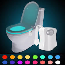 Luckystone Motion Activated Toilet Night Light 16 Color Changing Led Toilet Seat Light Motion Sensor Toilet Bowl Light Detection Amazon Com