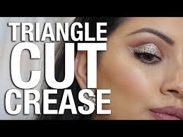 surprise triangle cut crease makeup