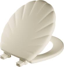 Mayfair Shell Round Enameled Wood Toilet Seat in White with STA-TITE -  Walmart.com