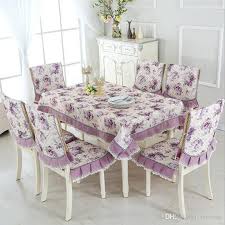 Shop from slipcovers & chair covers, like the the stowe slipcover chair or the knit dining room chair slipcover, while discovering new home products and designs. Pastoral Beautiful Rose Design Table Cloth Set Chair Cover Cusion Tablecloth Polyester Cotton Flower Print Table Cover From Knowdo 141 7 Dhgate Com