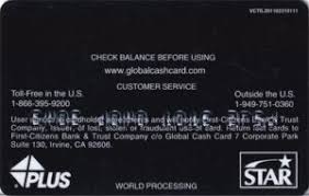 The global cash card offers many advantages to yes, you can add more money to global cash card (gcc). Bank Card Global Cash Card First Citizens Bank United States Of America Col Us Pl 0028