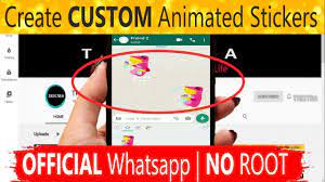 how to create custom animated whatsapp