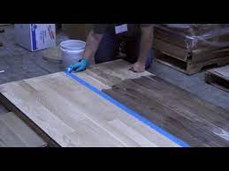 staining a hardwood floor with vinegar