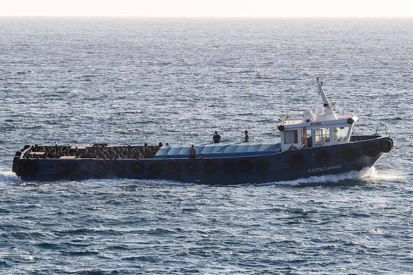 Horror as migrant boat carrying 77 people sinks in sea - search launched | World | News | Express.co.uk